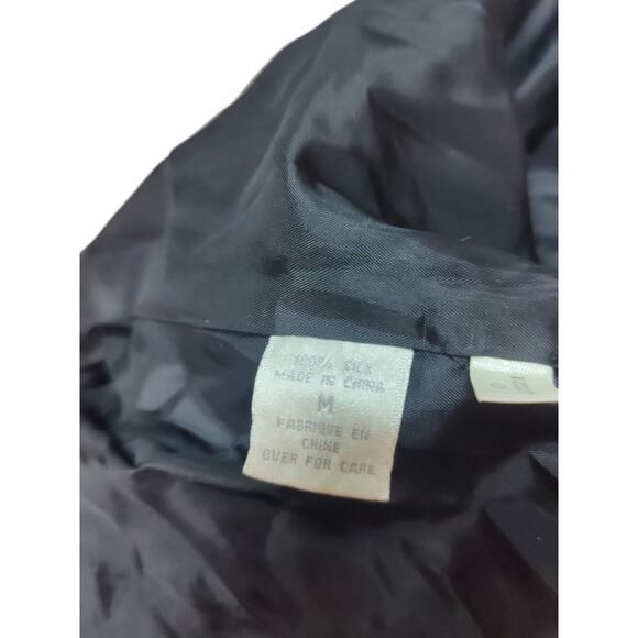 Vintage Express Silk size medium black blazer - Picture 3 of 4